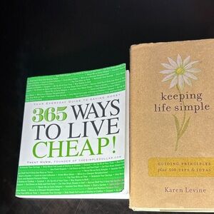 Green and White '365 Ways to Live Cheap!' Book by Trent Hamm